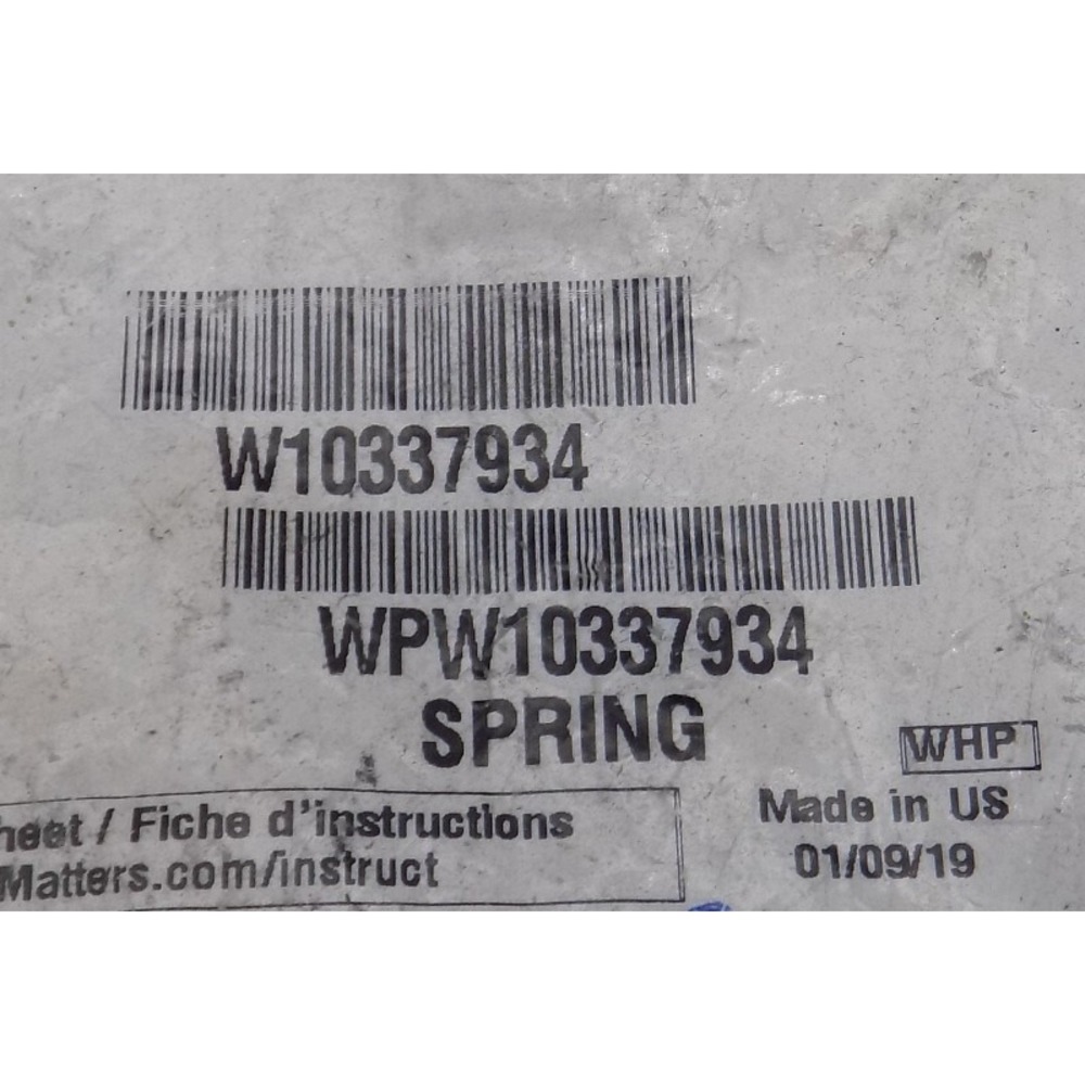 New Whirlpool OEM Diswasher Door Spring W10337934 WPW10337934
